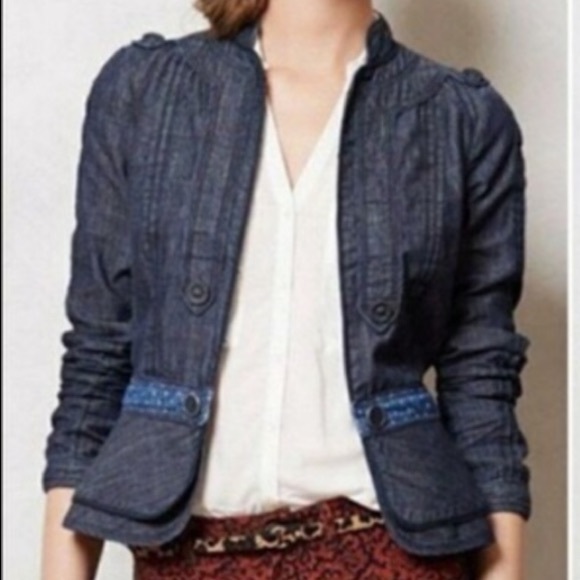 Anthropologie Brand Elevenses Jeans Jacket - Picture 2 of 10